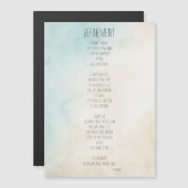 Carte Magnétique Poème Raffinement (Devant / Derrière)