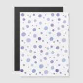 Carte Magnétique points noirs peints à la main (Devant / Derrière)