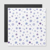 Carte Magnétique pois peints à la main (Devant / Derrière)