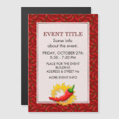 Carte Magnétique Poivre avec flamme (Devant / Derrière)