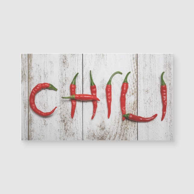 Carte Magnétique Poivrons chics (Devant)