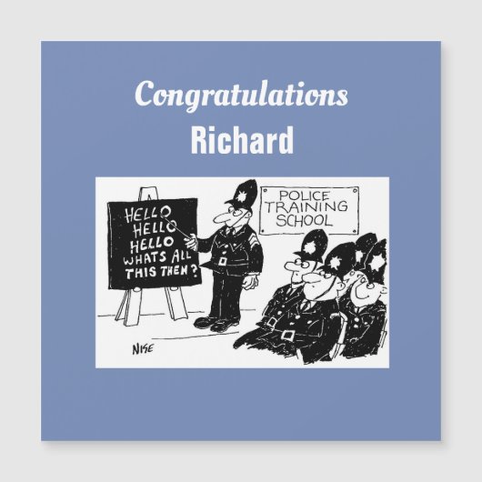 Carte Magnétique Police à l'école de formation de police (Devant)