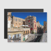 Carte Magnétique Pont, rue étroite avec escaliers à La Valette (Devant / Derrière)