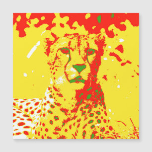 Carte Magnétique Pop Art Cheetah