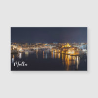 Port de Malte illuminé la nuit