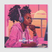 Carte Magnétique Poster d'amour (Devant)