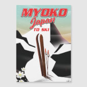 Carte Magnétique poster de ski myoko japon (Devant)