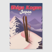 Carte Magnétique poster de ski shiga kogen japon (Devant)