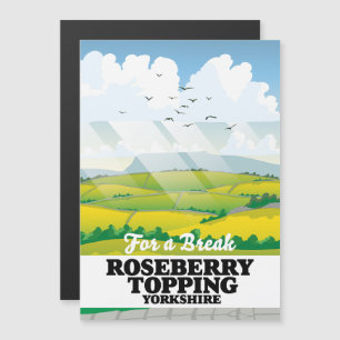 Carte Magnétique Poster de voyage Roseberry Topping Yorkshire