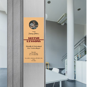 Carte Magnétique Poster des leçons de guitare