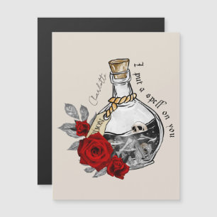 Carte Magnétique Potion d'amour sorcière gothique