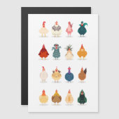 Carte Magnétique  Poulet mou (Devant / Derrière)