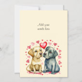 Carte magnétique pour chiens mignon texte personna (Recto)