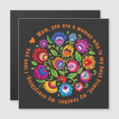 Carte Magnétique Pour la composition du folklore polonais mère  (Devant / Derrière)