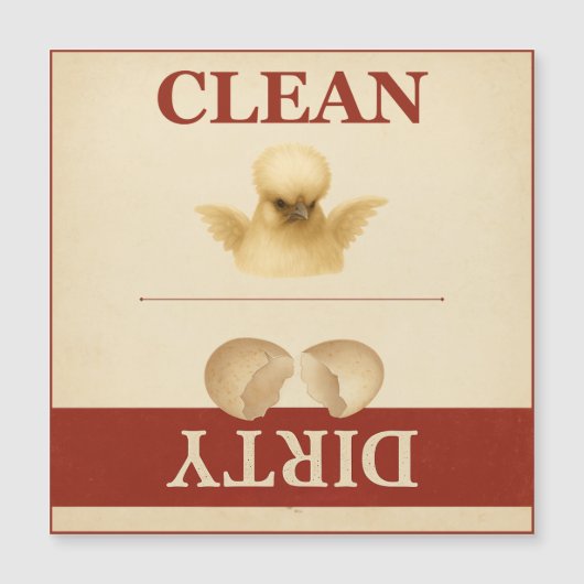 Carte magnétique pour lave-vaisselle à base de soi (Devant)