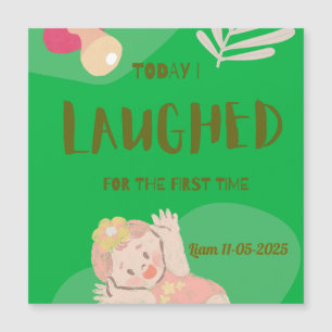 Carte Magnétique Premier rire de bébé