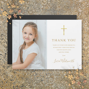 Carte Magnétique Première Sainte Communion Merci d'or