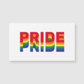Carte Magnétique Pride lgbt lgbtq queer gay rainbow couleurs aimant (Devant)