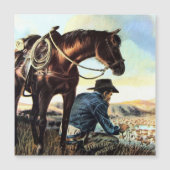 Carte Magnétique Prier Cowboy (Devant)