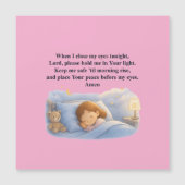 Carte Magnétique Prière pour enfants (Devant)