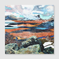 Printemps en Laponie, peinture d'art