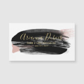 Carte magnétique professionnelle Black Blush Gold (Devant)