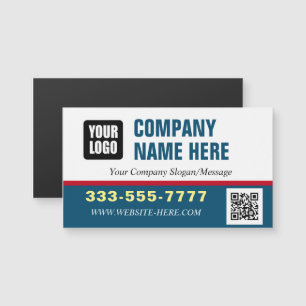Carte Magnétique Promouvoir Votre Nom D'Entreprise, Logo, Code QR, 