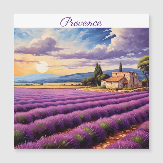 Carte Magnétique Provence (Devant)