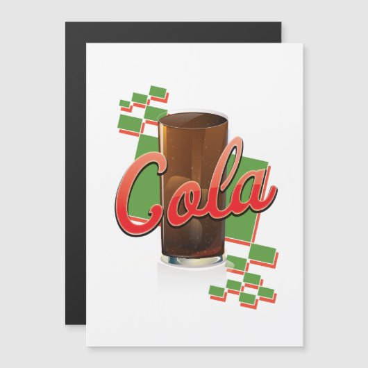 Carte Magnétique Publicité vintage pour Cola (Devant / Derrière)