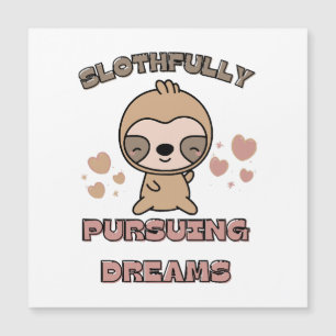 Carte Magnétique Punition d'animal de paresseux Kawaii