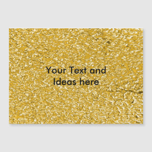 Carte Magnétique PURE GOLD SplatMotif + votre texte / vos idées