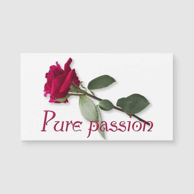 Carte Magnétique Pure passion (Devant)