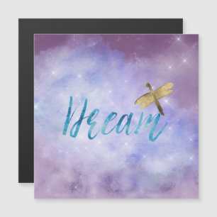 Carte Magnétique Purple Aqua Dream Dragonfly