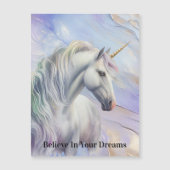 Carte Magnétique Purple Gold Dream Unicorn (Devant)