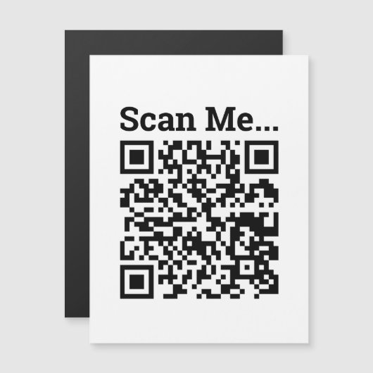 Carte magnétique QR Code Design (Devant / Derrière)