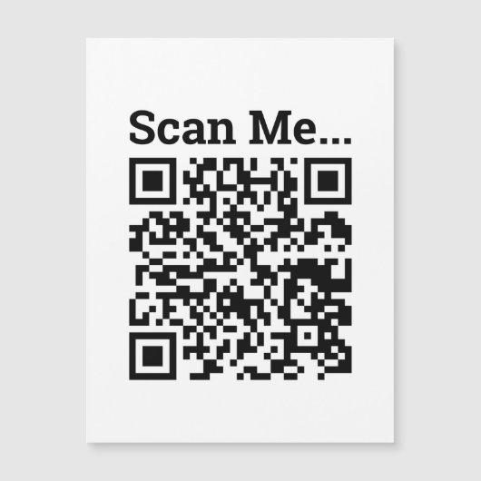 Carte magnétique QR Code Design (Devant)