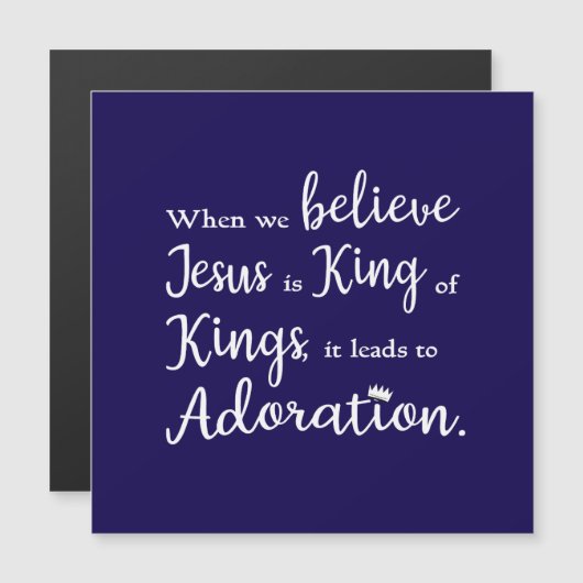 Carte Magnétique Quand tu crois (Devant / Derrière)