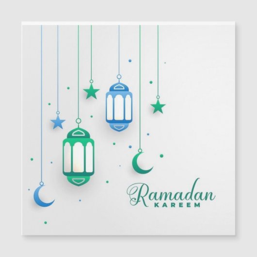 CARTE MAGNÉTIQUE RAMADAN KAREEM (Devant)