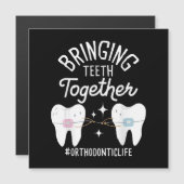 Carte Magnétique Rassembler les dents - Orthodontiste (Devant / Derrière)