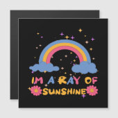 Carte Magnétique Rayon de soleil (Devant / Derrière)