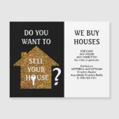 Carte Magnétique Realtor NOUS ACHETONS DES MAISONS (Devant)