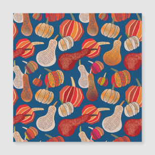 Carte Magnétique Récolte de Thanksgiving : Art de Pomme Vintage