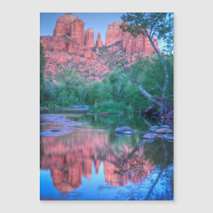Carte Magnétique Réflections de Cathedral rock, Sedona, Arizona