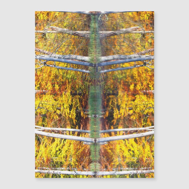 Carte Magnétique Réflexion d'automne (Devant)