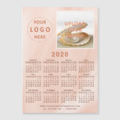 Carte Magnétique Réfrigérateur magnétique 2020 Calendrier commercia (Devant)