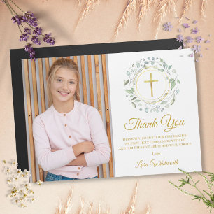 Carte Magnétique Remerciement de première communion avec photo et v