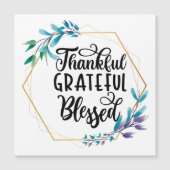 Carte Magnétique Remerciements, grâces et bénis (Devant)