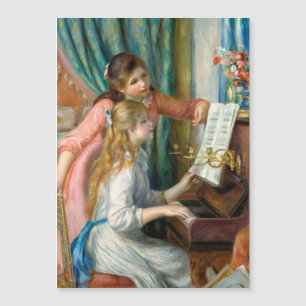 Carte Magnétique Renoir Deux Jeunes Filles au Piano Impression Musi