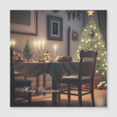 Carte Magnétique repas de noël (Devant)