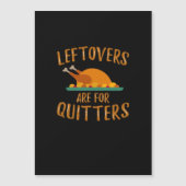 Carte Magnétique Restes de Thanksgiving sont pour les lâcheurs Clas (Devant)